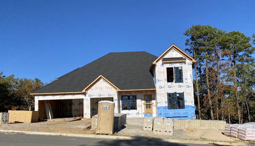 New construction is the highly desirable Falstone neighborhood of Chenal.   This quality new construction home is being built by Hartness Construction, who have been building for over 50 years.  This home features an open floorplan with large great room, formal and informal dining, multi living areas, five bedrooms and five and a half baths. Located by a cul-de-sac and backing up to green space.  Buy now and customize it to be your own.  Completion early in 2023.