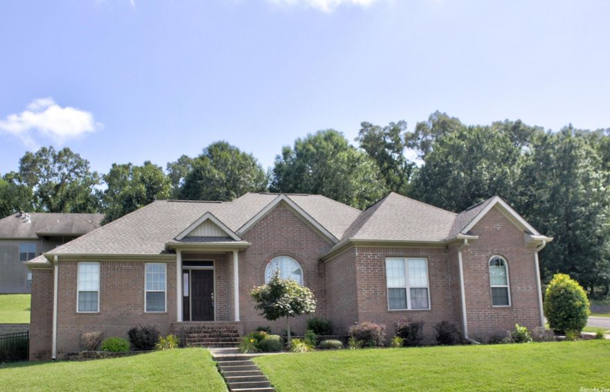 This stunning property boasts an array of features that will captivate you from the moment you step inside. Situated in Skyline Meadows Subdivision, this 3 bed – 2 bath home offers a perfect combination of elegance & comfort. As you enter, you'll be greeted by the open living room & a formal dining area, creating an inviting & spacious space for entertaining guests or spending quality time with family or friends. The warm & cozy gas log fireplace adds a touch of charm & a focal point to gather around during chilly evenings. The interior of this home has hand-scraped hardwood floors & the craftsmanship is further showcased through lots of trims & moldings. If you love to cook, you'll be delighted by the large kitchen adorned with abundant cabinetry, providing ample storage space. With a split bedroom floor plan, privacy & tranquility are guaranteed as the primary suite is separated from the other bedrooms, ensuring a peaceful retreat for rest & relaxation. Step outside, and you'll discover a covered rear porch that overlooks the charming fenced backyard. Whether you envision sipping your morning coffee or hosting delightful outdoor gatherings, the backyard offers an ideal setting.