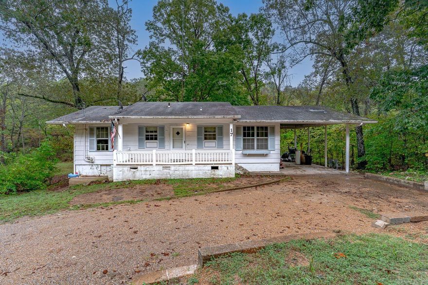 Welcome to the Market 17 Duroc Dr., Cherokee Village, Arkansas! On the main level, this home sports 2 bedrooms and 1 full bathroom, living room, kitchen and dining room with hardwood floors throughout. Step out on the covered balcony and take in the beauty of mother nature. As you look across the back yard, you will see shade trees, a wet weather creek and a hillside covered with thick woods. Enjoy seeing wildlife right outside of your backdoor! When you step downstairs to the basement you will find 1 full bathroom and a space converted into 3 additional rooms. Outside, you will also find a nice workshop already equipped with electricity and plenty of room to store those fishing poles and kayaks. There is also the start of a great greenhouse. This home is located within minutes of 5 lakes, South Fork River and the North Golf Course. Whether you're looking for a primary home, retirement spot or investment property, this will be one you don't want to miss out on. Call today to schedule your showing before it's gone!