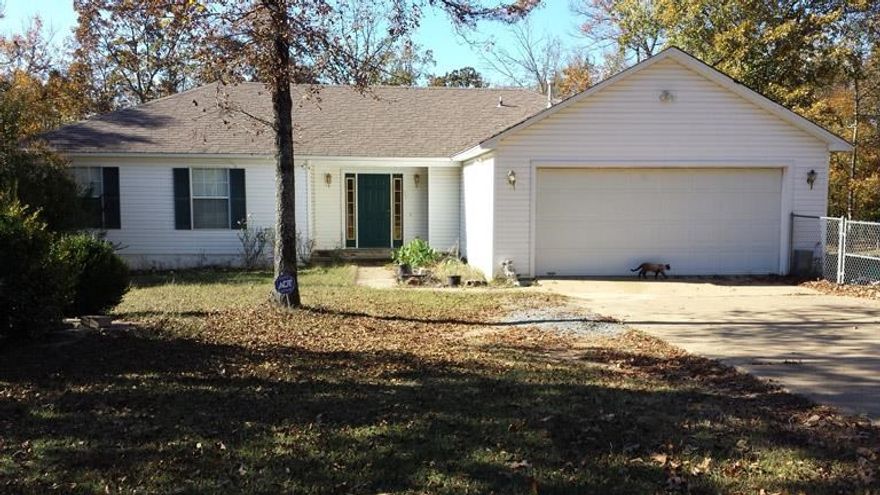 The LOT is the standout feature on this great country home! A treesy rolling 1 acre (mol) lot with chain link fencing perfect for your fur-babies! The home boasts a large living room with vaulted ceiling. The chef doesn't feel stuck in the kitchen or left out of the party because of the open floor plan! Master bedroom is very large with walk in closet and private bath. This is a Short Sale and buyers' patience is appreciated! Agents see remarks....