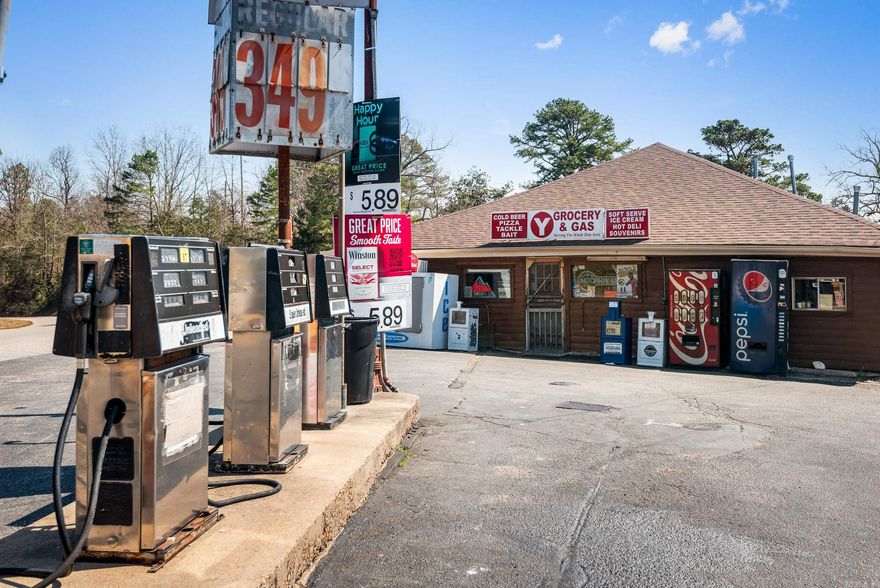 Turnkey Gas Station & Convenience Store with Hot Deli and Fishing Tackle  Rare opportunity to own a fully operational gas station and convenience store located on a high-traffic route near popular outdoor recreation areas. This property combines multiple revenue streams, serving both local residents and travelers year-round. The store offers a selection of everyday essentials, cold beverages, snacks, and tobacco products, complemented by a well-stocked fishing tackle section. The hot deli counter is a proven draw, offering fresh grab & go lunch items. Features include: fuel pumps, dedicated display area for tackle, prep kitchen with equipment included, ample parking, strong local customer base with seasonal tourist traffic