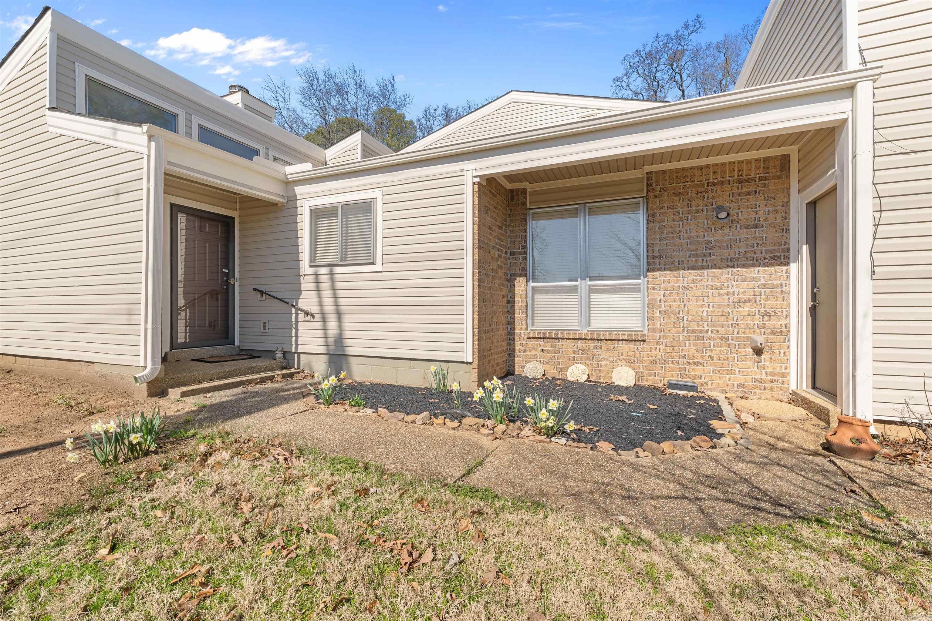 This is a rare find...One level townhouse in NLR. As you enter the great room you will notice the vaulted ceiling and brick fireplace. There is a separate dining room. The kitchen is small but it has everything you need. The bedrooms are a good size. You will love the oversized 2 car garage. The updates include new roof, gutters, siding, interior paint, LVP flooring, bathroom vanities and more. The complex offers a swimming pool and tennis court. Call today for a showing.