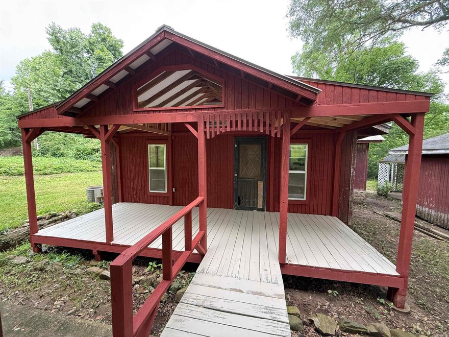 Take a look at 9757 Highway 16 East in Shirley Arkansas.  This 1,000 +/- square foot house, situated on a 1/2 acre +/- lot, within walking distance of Weaver Creek and the Middle Fork of the Little Red River, is ready for you to take it from where it is to completion.  This home has had a great deal of work completed already, but is ready for the next owner to take the current canvas and turn it into a work of art that will provide a great home or vacation retreat for years to come.  Originally set up as a 2 Bedroom, 2 Bath home, with utility, kitchen, living and dining area, this place is ready for you to make it what you want it to be.  The home has a central heat and air unit and a new electrical panel has also been installed and connected to the main power. The property has several outbuildings.  These buildings consist of a framed carport, garage, gazebo, and a garden shed with a covered area for your mower or ATV. The property layout and location, provide a great space to relax outside while enjoying the convenience this property offers.  There are some things on the outside of the house that will need to be completed as well, but is ready for your touch.