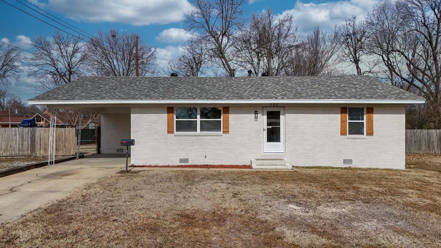 Remodeled home near Rector schools. This home has been completely painted inside and out, hardwood floors refinished, new dishwasher and microwave.  Spacious living room and kitchen, updated lighting throughout, laundry room/half bath plus updated full bath and newer roof and deck.