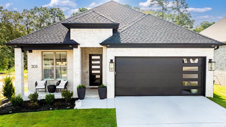 All the extras not found in many new builds! Modern elegance and quality design features make this home special. High end luxury lighting throughout, custom cordless linen blinds and plantation shutters. Enjoy your new dream kitchen boasting beautiful Italian tile, farmhouse sink, built in oven & microwave, gas cooktop, custom cabinetry, walk in pantry with added dry bar area & wine refrigerator. Three bedrooms on main level with extra large bed/bonus room and full bath up stairs.The great room has a board and batten design above mantle and tiled fireplace surround, beautiful wood beams, and large walk out over looking the iron fence enclosed outdoor entertaining area. Relax under the custom wood ceiling, and curl up this fall to the outdoor fireplace while watching your favorite movie. Fully fenced back yard with green space behind adds extra privacy. Outside has gutters, sprinkler system, and upgraded landscaping. Floored walk out attic space for extra storage. AGENTS SEE REMARKS