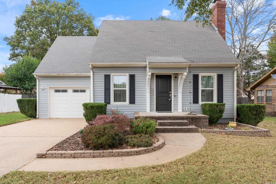 Charming 3-bedroom, 2-bath home with a spacious layout and modern updates! The primary bedroom is conveniently located downstairs, while two additional bedrooms and a full bath are upstairs. Enjoy the bright, tiled sunroom, perfect for relaxing or entertaining. The remodeled kitchen features new cabinets, granite countertops, a stylish backsplash, a farmhouse sink, and updated appliances. Recent updates also include newer flooring, windows (3-4 years old), and a new garage door. The fenced backyard offers privacy, and the one-car garage adds convenience. Don't forget to check out the attic space that is perfect for storage. A truly move-in-ready home!