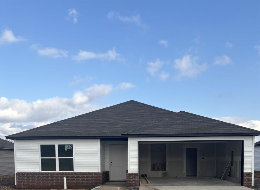 The Foster II plan is a charming and inviting home design that exudes curb appeal with its front porch and well-maintained front yard landscaping, creating an inviting atmosphere right from the curb. This open-concept home provides a spacious living experience with 3 bedrooms and 2 bathrooms, ensuring ample room for comfort and privacy. The kitchen is a standout feature of the home, boasting a complete set of energy-efficient appliances that cater to modern needs and preferences. Whether you're cooking daily meals or hosting gatherings, the Foster II plan offers functionality and style. Explore more about this delightful home today to see how it can meet your lifestyle preferences and needs!   **SEE SHOWING REMARKS & AGENT REMARKS FOR IMPORTANT INFORMATION**