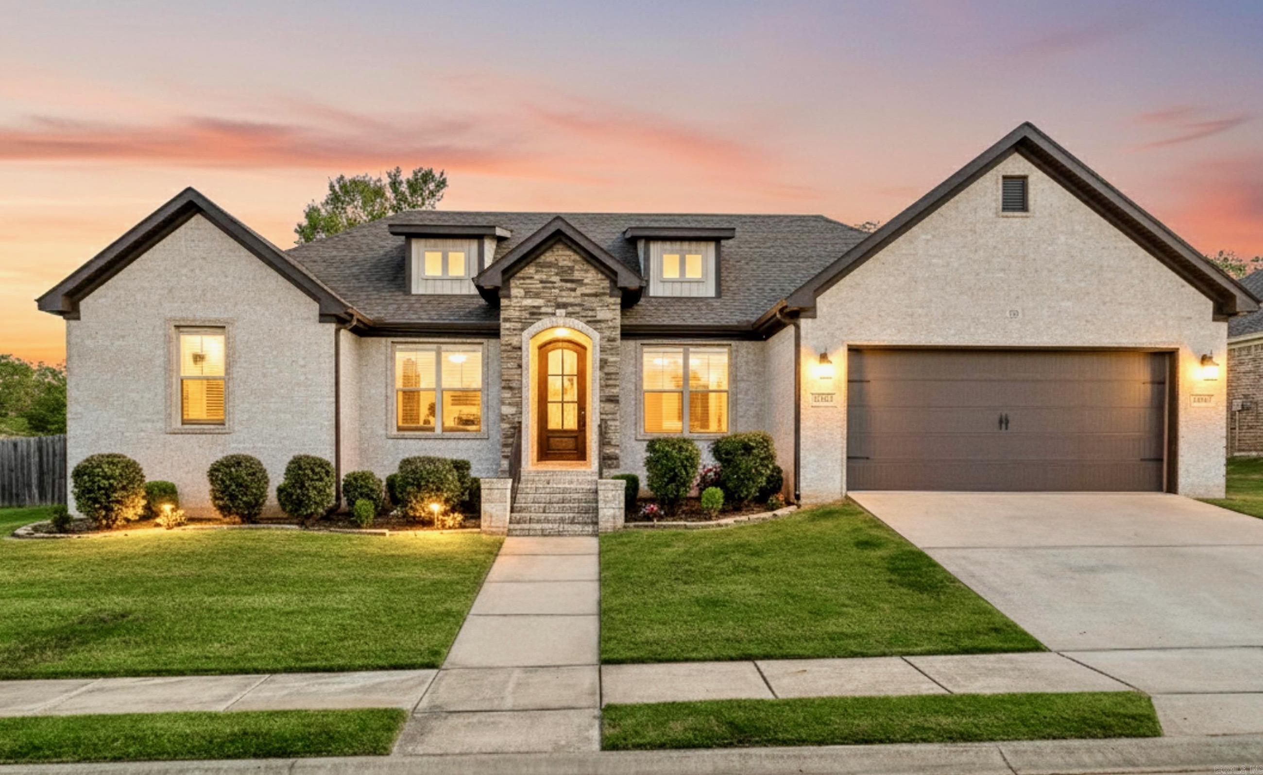 STUNNING ONE LEVEL HOME ON SPACIOUS PRIVATE LOT! This custom-built home features a warm open-concept layout with a spacious kitchen, breakfast area, bar seating, and a massive walk-in pantry.Ā Ā The Chefās kitchen includes a gas stove, designer granite countertops, and opens to the living room which has a gas fireplace and tray ceiling. The private primary suite includes a tray ceiling, custom tile shower, and a walk-in closet thats connected to the laundry and mudroom. Thereās even formal dining space that could be used as an office! Fresh paint and new LVP floors throughout make it so move-in ready, while the covered porch, pergola, and fully fenced backyard offer plenty of room to relax or entertaināall in the desirable Bryant School District.