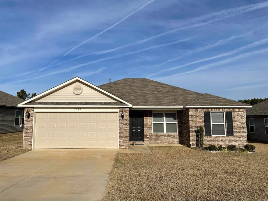 Welcome to 2040 River Birch Trail, a stunning new construction home located in the desirable area of Bauxite, AR. This spacious 3 bedroom, 2 bathroom house offers a modern and comfortable living space for anyone seeking a new place to call home. Step inside and be greeted by the open floor plan, allowing for seamless flow between the living, dining, and kitchen areas. The kitchen boasts sleek countertops and ample cabinet space, perfect for those who love to cook and entertain. The master bedroom features a large walk-in closet, providing plenty of storage for all your belongings. With two additional bedrooms, there is plenty of space for guests or a home office. The two bathrooms offer convenience and privacy for all residents. This home is thoughtfully designed with attention to detail, ensuring a comfortable and stylish living experience. Located in a sought-after neighborhood, residents will enjoy the tranquility of the area while still being within close proximity to local amenities and attractions. Don't miss the opportunity to make this beautiful house your new home. Contact us today to schedule a tour and experience the charm and convenience of 2040 River Birch Trail. This