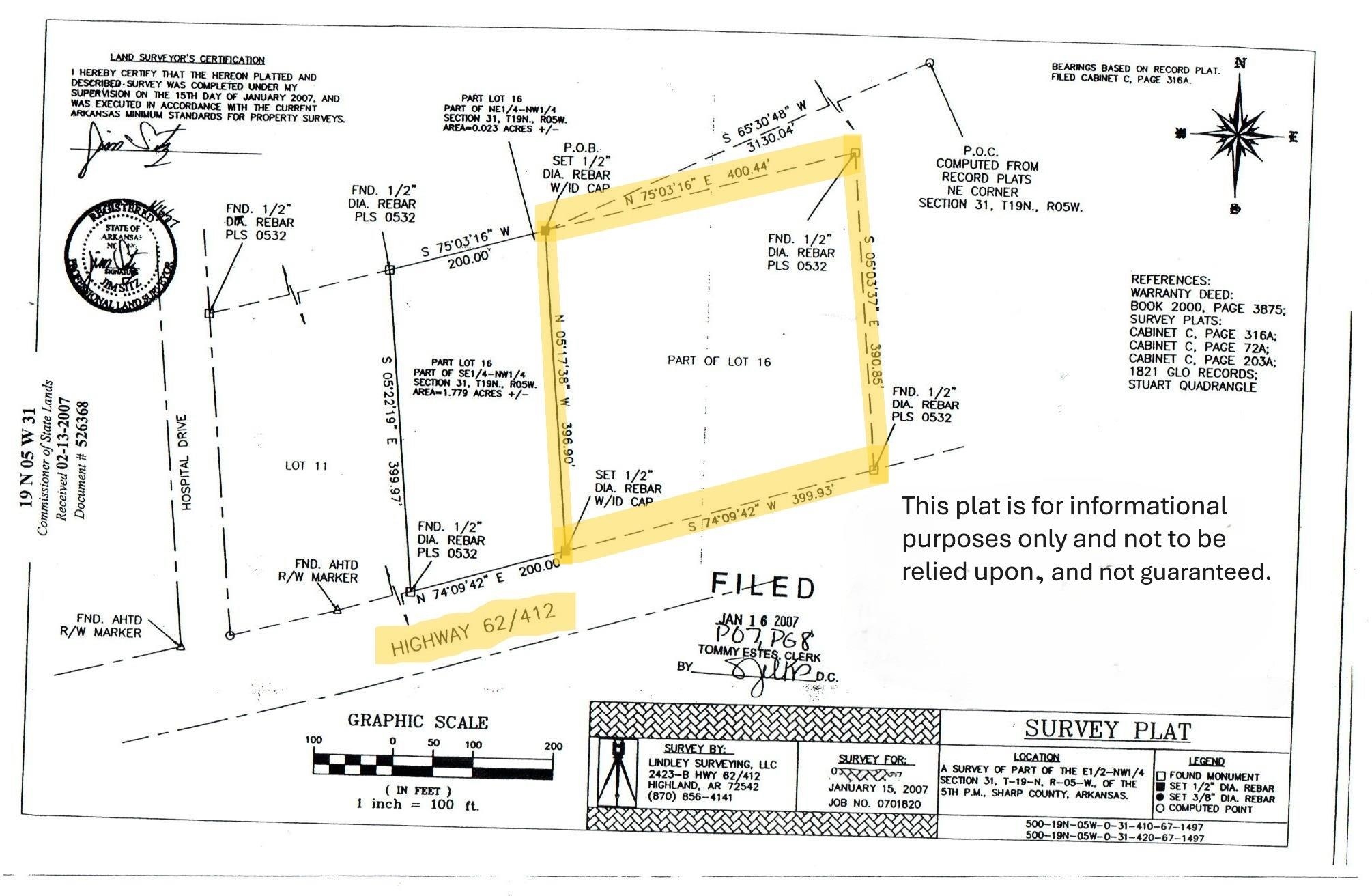 COMMERCIAL PARK ADDN - Land