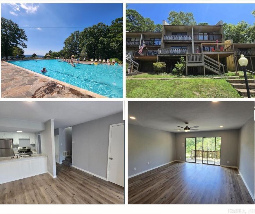 New to the market! This beautifully remodeled condo is ideally located just steps from a refreshing community cool pool, brand-new pickleball courts, and tennis courts—close enough to enjoy the amenities, yet far enough away for peace and quiet. Updates include a new HVAC system, new flooring and carpet, fresh paint, updated lighting, new kitchen and bathroom countertops, and washer/dryer hookups. Start your mornings at the inviting breakfast bar and unwind in the afternoons by the nearby pool. Trailer parking is available, making it easy to bring your SxS or UTV and explore over 100 miles of scenic trails leading to creeks and waterfalls. Don’t miss this move-in-ready condo in an amenity-rich setting—schedule your showing today!