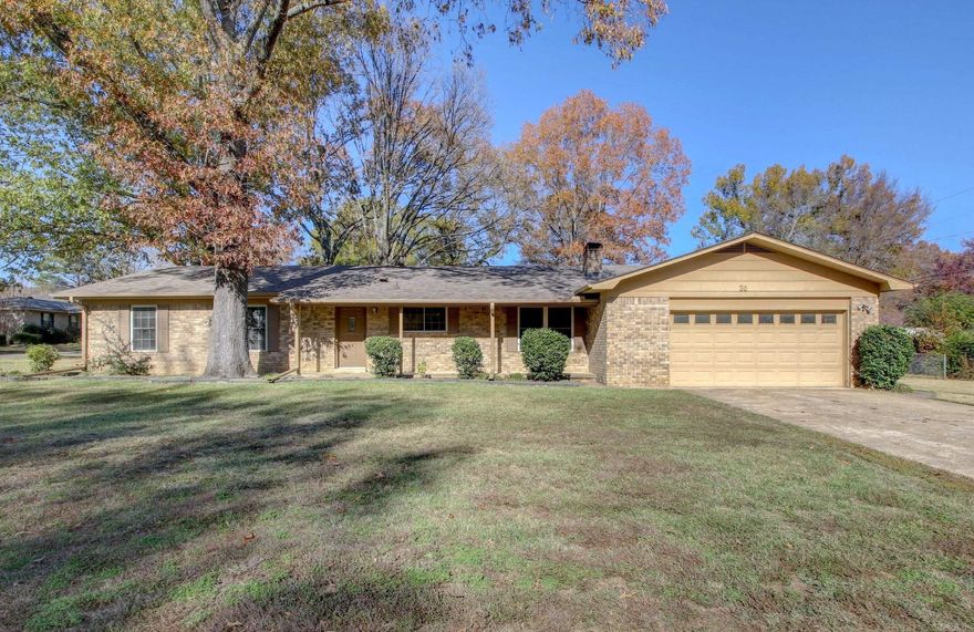 Splendid, Brick home is set on corner Lot and features many Updates; Brand New Architectural Roof, Newer Woodlook Laminate floors throughout with Tile in Bathrooms.  Newer Energy Efficient windows. Kitchen has newer Corian Counters and Breakfast Bar and accompanied by cozy sitting area with Wood Burning Fireplace.  Large Pantry is rare in home this size.  Property Showcases detached 25X30 SHOP with Electricity, 2 garage doors and matching Architectural Roof.  Home also has standard attached 2 car Garage.  Large Underroof Screened in Porch is great for entertaining.  Please see agent remarks.