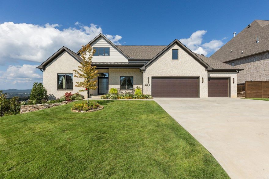 Step inside this beautiful 1 level home. You'll be immediately greeted by stunning Pinnacle Mountain View's throughout with a 10'x16' tall slider off the living room. This 4 bedroom 4.5 Bath open floor plan gives you plenty of space to spread out in the home. The Master Bedroom flows seamlessly into the bath, closet, & laundry. Off of the laundry there's a flex room with a smaller deck with a turf yard that is fully fenced with green space. Screened in back porch with the same amazing Pinnacle views has a wood burning fireplace, flush mount porch heaters & built in blaze gas grill. Back inside you will find a 6ft linear gas fireplace in the living room, Control 4 total home automation smart home for TVs, surround sound, HVAC, security cameras, window coverings, and more. High end Thermador appliances with icemaker, coffee maker, drink fridge, and double wide fridge freezer. 3 Car garage with epoxy flooring & hard stairs to floored attic storage. Don't Miss out on these views and all this home has to offer!