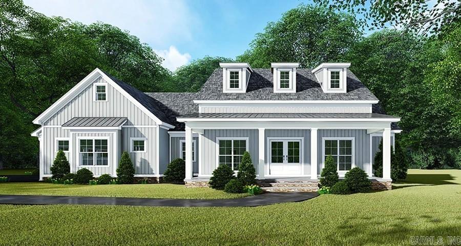 Farmhouse style and river views come together beautifully on Dry Fly Court! This 2,016 sq ft home features 4 bedrooms, 2.5 baths, and a 26’8 x 30 attached garage—perfect for storing your trout boat after a day on the world-famous White River. Nestled in Denton Ferry Bottoms Subdivision, one of the Ozarks’ most renowned trout-fishing spots, the home blends timeless farmhouse character with modern design. A bright breakfast room overlooks the river, making mornings unforgettable. Inside, beamed ceilings, luxury vinyl flooring, and a stunning 11’3 quartz kitchen island set the stage for gatherings and everyday living. The primary suite offers both a walk-in shower and soaking tub for spa-like comfort. Outdoor spaces shinewith a full 32’ x 8’ covered front porch and a spacious 20’ x 16’2” back patio —ideal for entertaining, relaxing, or simply soaking in the beauty of the Ozarks. Here, farmhouse charm meets the river lifestyle you’ve been waiting for.