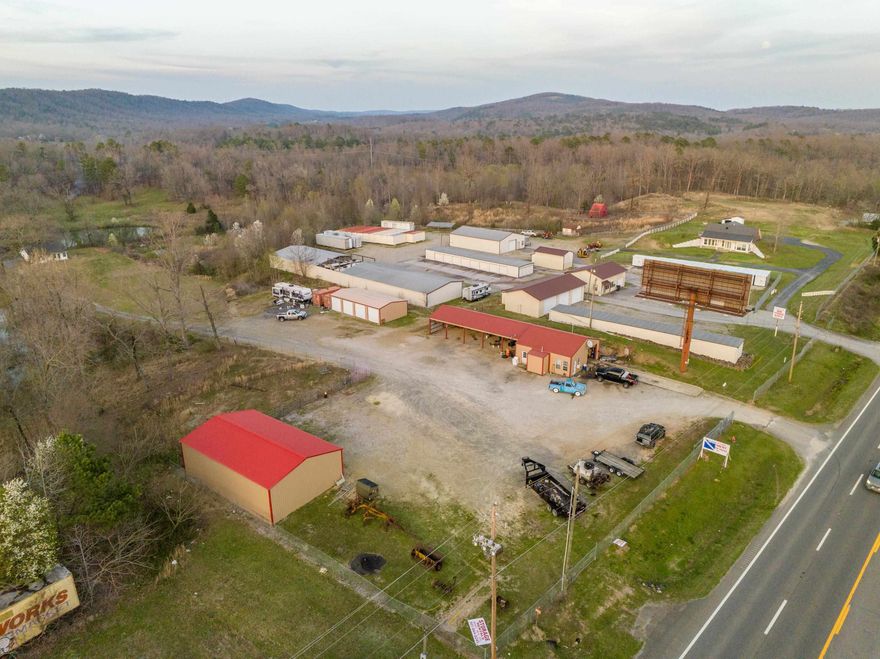 4955 Malvern Rd….OWNER WILL CONSIDER FINANCING...Approximately 200' on Malvern / 1.34 Acres +/-…(3) Buildings (2,382 Sq Ft / Office, Shop & Shed; 1,440 Sq Ft Partitioned Storage Building & A 1,152 Sq Ft  Storage Building)…Outside The City - No Zoning…Daily Traffic Count 14,000…Appraisal on file...See agent remarks.