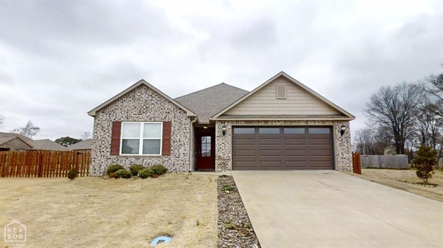 This custom built 3 bedroom 2 bath all brick home has plenty to offer. Built in 2019, builder upgraded choices included extra closets, crown molding, vaulted living room, trayed ceiling in the master, a soaker tub, double bath vanity, extra windows, insulated garage door, larger concrete patio, extra cabinetry in the laundry room, privacy fenced back yard and much more. 2" faux wood blinds throughout, stainless steel appliances, breakfast bar, and walk in pantry are just a few of the amenities that set this home apart. Make an appointment today for your private tour.