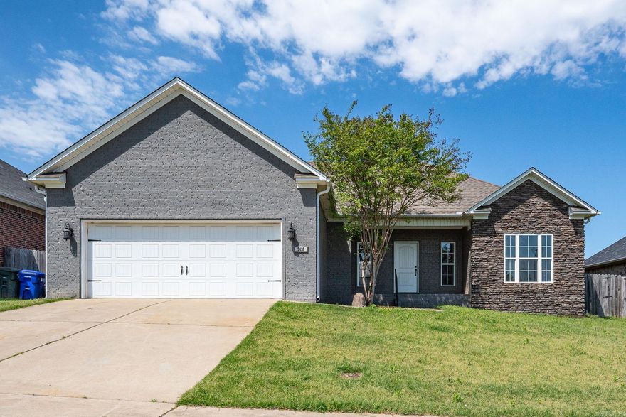 Beautiful home in Chapel Creek Subdivision in West Conway!  3 bed 2 bath. Kitchen has granite countertops, breakfast bar,  and walk-in pantry.  Concrete floors throughout and carpet in bedrooms. New neutral paint throughtout. Fresh landscaping. Fully fenced in back yard. This won't last long! Call me to schdule your showing.