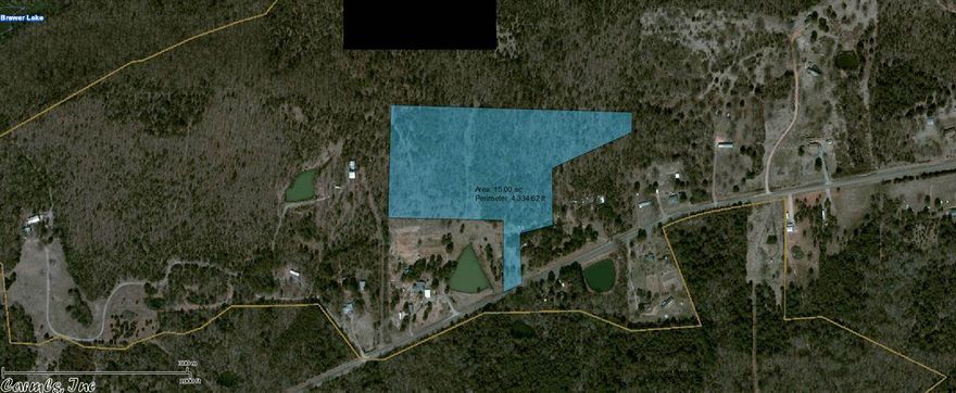 15.4+- Acres on North side of Lake Brewer in Conway County Arkansas. Outstanding views with good road access. Water and Electricity are on the south end of property. This hunting ground is located within walking distance of the boat ramp. This parcel is next to Arkansas Game and Fish Land bordering Lake Brewer. Turkey, deer, and fishing recreational land for sale, This property is west of Springfield, Arkansas on Reservoir Road.