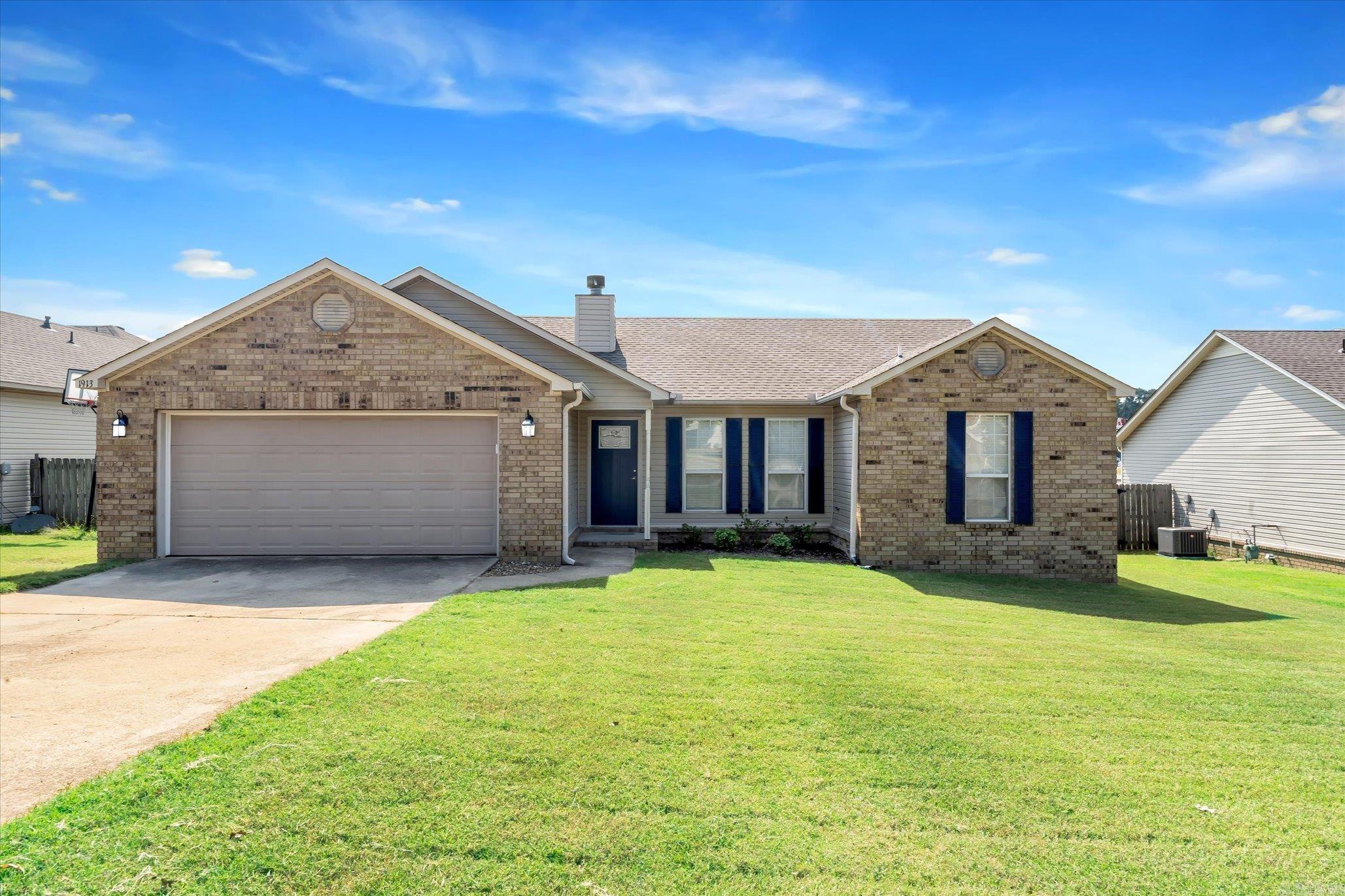 Welcome to 1913 Millbranch Ln in Jonesboro! This beautifully updated 3 bedroom, 2 bath home offers 1,380± sq ft with fresh updates throughout. Step inside through the new front door into a spacious living room with vaulted ceilings that opens seamlessly to the dining area and updated kitchen. The kitchen has been immaculately remodeled with modern finishes and ample space for cooking and gathering. The primary suite, located just off the kitchen, features a walk-in closet and updated ensuite bath. On the opposite side of the home, youāll find two additional bedrooms, another updated bathroom, and a convenient laundry room. French doors from the dining room open to a brand new deck overlooking a large backyard, perfect for entertaining or relaxing. Updates include new LVP flooring, new front door, remodeled kitchen and baths, fresh paint from ceilings to baseboards, new deck, new roof as of 2020, new light fixtures and more. Move-in ready and filled with charm, this home is ready for its new owner. Donāt miss your chance to make it yours!