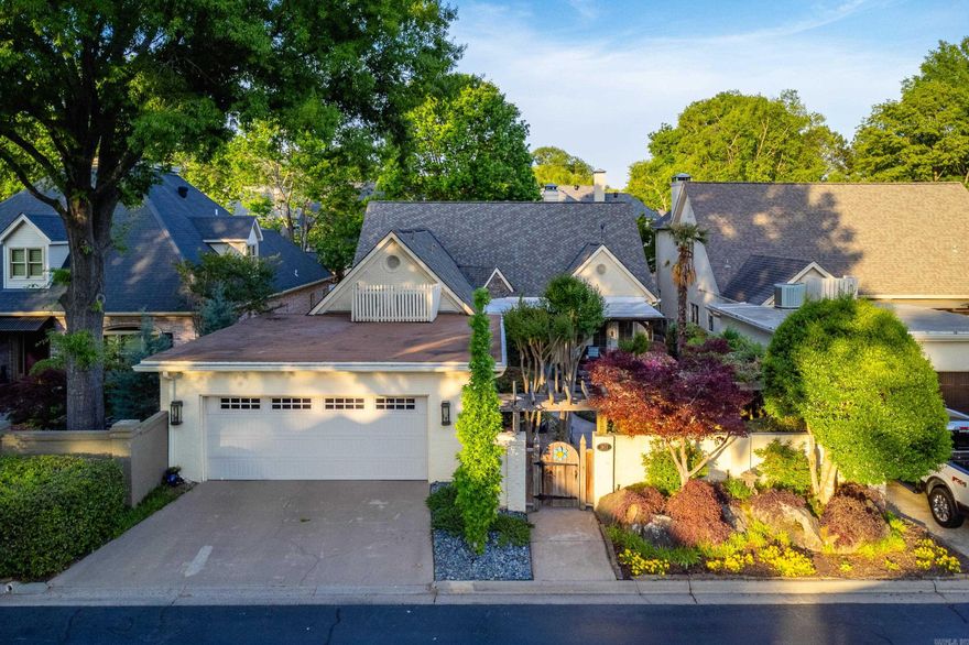 Nestled just off the Arkansas River in a desirable gated community, this beautiful home offers canal access and an exceptional lifestyle near premier golf courses, shopping, dining, and downtown Little Rock. Thoughtfully designed, the main level features an open-concept living/dining area.   Large kitchen with oversized granite island with gas cooktop.  Primary suite on main level.  Additional guest or study on main level with full bath.  Upstairs offers a generous bonus room plus two additional bedrooms one shared bath, providing plenty of space for family, guests, or hobbies. Step outside to the covered patio and water view. Enjoy peaceful outdoor living year-round.  A rare opportunity to enjoy comfort, convenience, and river-area living in one of the area’s most sought-after settings.  Come See!