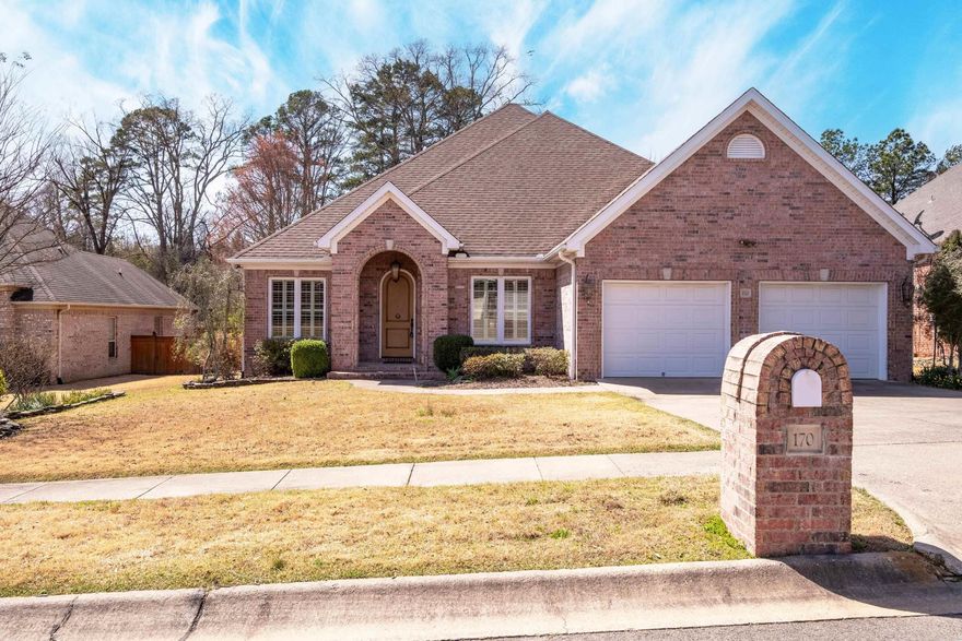 This custom-built single-level home is what you've been searching for! Step in and find the formal living or office space, formal dining, and a large living room with built-ins, double tray ceiling, and a gas fireplace. The open kitchen features a walk-in pantry, double oven, gas range with vent hood, and granite countertops, with the fridge included along with the eat in breakfast area. Just off of the kitchen and dining room, you will find the wet bar. Two spacious guest bedrooms each have walk-in closets with pocket doors and plantation shutters. Split from the guest bedrooms, the primary suite offers a tray ceiling and en-suite bathroom featuring double vanities, a whirlpool tub, a handicap-accessible shower, and large closet. Relax in the screened-in patio or on the large deck leading to a level yard with a gazebo and swing. Additional features include a tankless water heater, updated HVAC, built-in speakers, and a 2-car garage with extra storage. Hardwoods and tile throughout, no carpet! Convenient laundry room with sink. Custom plantation shutters on all windows throughout the home. Enjoy proximity to top-rated schools, shopping, dining and parks. Come see it today!