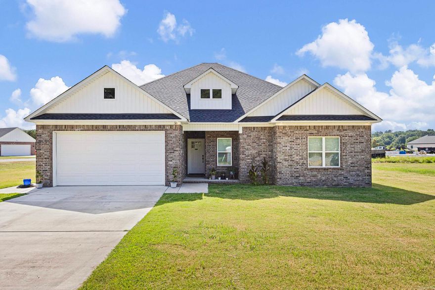 Step inside this stunning 4 bed, 2 bath home built just two years ago! Featuring a spacious open-concept layout, the heart of the home is a large kitchen that flows seamlessly into the living area—perfect for entertaining or relaxing with family. The four bedrooms offer plenty of room for a growing family, guests, or even a home office. The master suite provides a peaceful retreat with a generously sized bedroom and a luxurious bath complete with a walk-in shower and relaxing soaker tub. With modern finishes throughout and a layout designed for both comfort and functionality, this home checks all the boxes. Don’t miss your chance to make it yours!