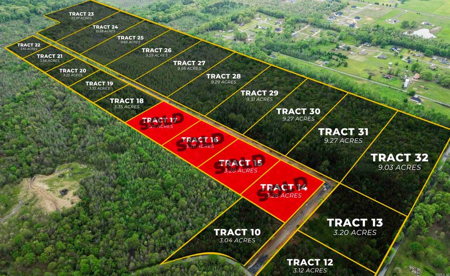 Beautiful lot with almost 10 acres that is ready for you to make it your own slice of paradise! Tucked away from the city, with mature trees and a private road this land is the perfect private oasis. Come and build your dream home and enjoy the quiet peaceful surroundings. Located in the Cabot School District as well! No mobiles allowed. Minimum sq ft of 1700. Don't miss out on the chance to make this your new home!