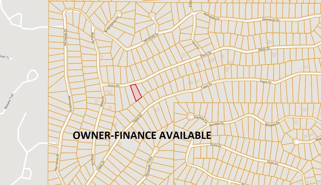 Owner-finance for easy terms. Cash buyers can pay by debit or credit card as well. Nice size lot to develop or hold for future value. Public water and electric are available to run to property and will need septic. Owner/agent. Finance is an extra $50 with no interest or prepayment penalty. 5 months at $189 and closing costs are included. Buyer responsible for any/all taxes and lots sold "as-is". Parcel ID# 306-00231-000