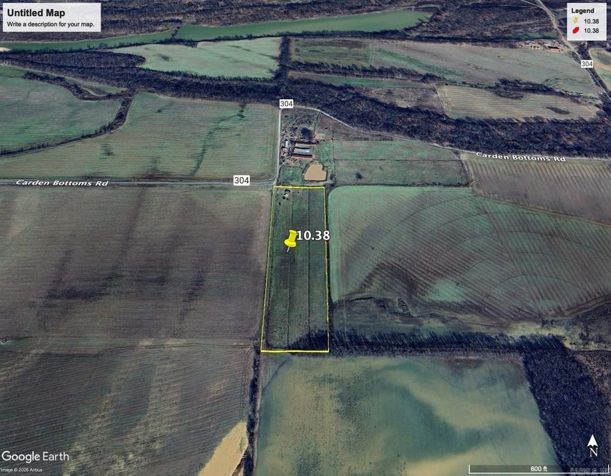 10+/- tillable acres in Carden Bottoms  10+/- acres of rich alluvial flood plain at the end of Carden Bottoms Rd at the foot of Petit Jean Mountain in northwestern Yell County. Class IIe Roxana silt loam soil, ready for hay production or row crop, Excellent access to this acreage from road frontage. Electricity on the roadway. Whether you are looking to add to your existing farm in the area or build  an out of the way hunting camp, this is the spot for you! Abundant waterfowl,dove and deer thrive in this region of the Arkansas River Valley. It’s only a short drive to Holla Bend National Wildlife Refuge and Petit Jean State Park.