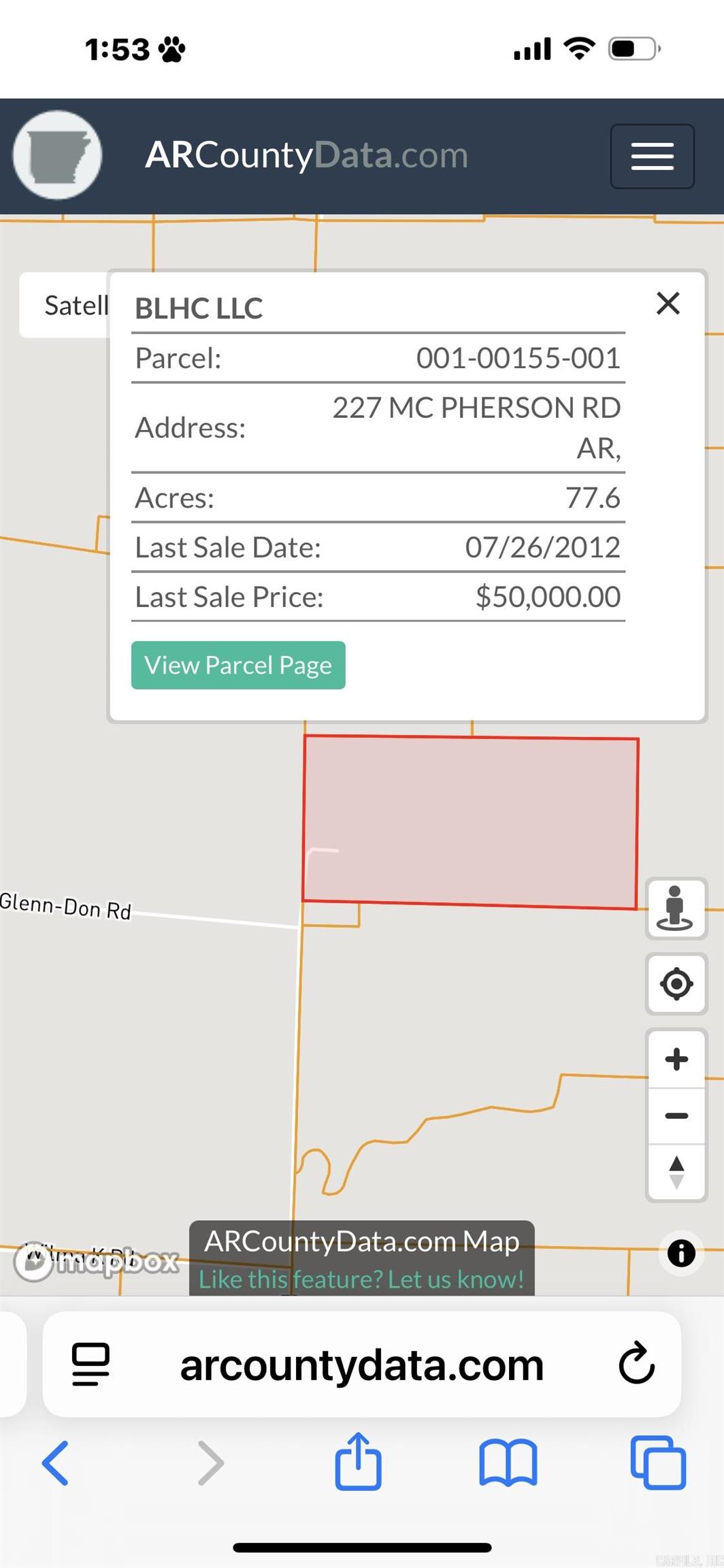 Not in Subdivision - Land