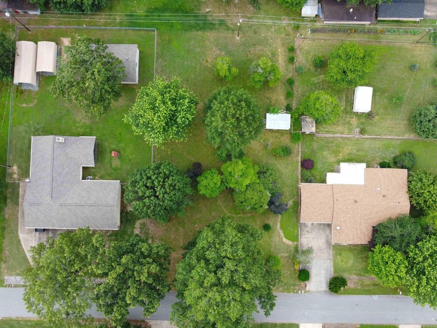 Nice sized lot on left front-facing side side of home for sale at 2823 Ward Dr.