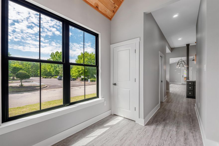 Beautiful patio-style home on a desirable corner lot in the Village of Maumelle. This single-level floor plan offers an open-concept layout with tall ceilings and abundant natural light, creating a bright and inviting living space. The kitchen flows seamlessly into the living and dining areas, ideal for everyday living and entertaining.  The primary suite features a tray ceiling, en-suite bath with soaking tub, separate shower, dual vanities, and a spacious walk-in closet with convenient access to the laundry area. Additional spaces include a guest bedroom, a versatile office or flex room with a closet, and a half bath.  Features include energy-efficient windows and doors, tankless water heater, and quality finishes throughout. Exterior highlights include brick construction, guttering, partial fencing, and a two-car garage with additional parking.  Conveniently located near local amenities, trails, and recreation. Schedule your showing today!