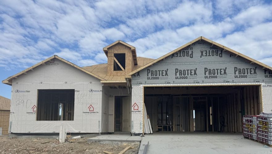 The Foster II plan is a charming and inviting home design that exudes curb appeal with its front porch and well-maintained front yard landscaping, creating an inviting atmosphere right from the curb. This open-concept home provides a spacious living experience with 3 bedrooms and 2 bathrooms, ensuring ample room for comfort and privacy. The kitchen is a standout feature of the home, boasting a complete set of energy-efficient appliances that cater to modern needs and preferences. Whether you're cooking daily meals or hosting gatherings, the Foster II plan offers functionality and style. Explore more about this delightful home today to see how it can meet your lifestyle preferences and needs!   **SEE SHOWING REMARKS & AGENT REMARKS FOR IMPORTANT INFORMATION**