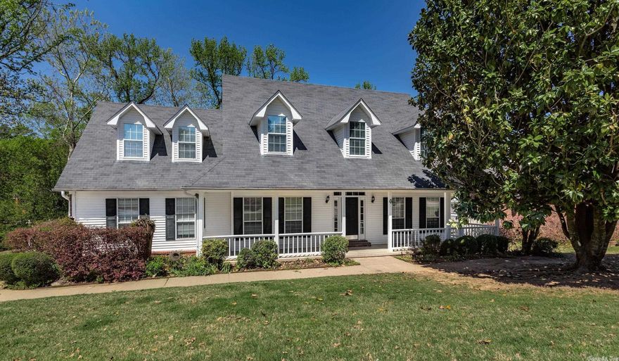 Don’t miss this charming move in ready cape cod in this quiet Southwest Maumelle neighborhood. Beautifully Landscaped, and well maintained this two story home offers 5 Bedrooms, 2.5 Baths, or 4+ a huge Game Rm. The foyer features a winding staircase, high ceilings, & hardwoods that flow throughout. Light and bright kitchen with lots of cabinetry, granite countertops and stainless steel appliances. Large Master Bedroom and Bathroom with jacuzzi tub, walk-in shower and walk-in closet. Separate Laundry, Private Deck and backyard Greenhouse. Easy commute to Little  Rock.