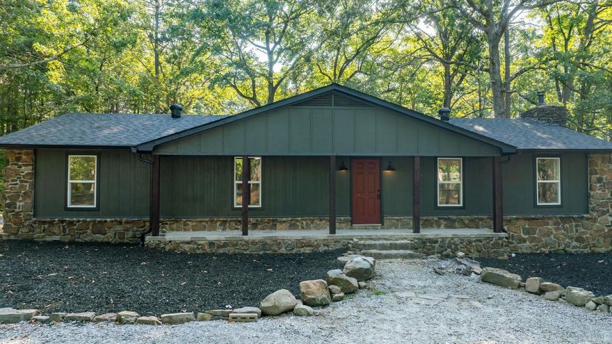 COMPLETELY restored rural property on 1.75 acres between Perryville and Little Rock. ALL NEW: roof, windows, HVAC, Electrical, Plumbing, back deck, Landscaping, Gutters, Fireplace insert, flooring, cabinets, countertops, appliances, bathrooms, and water heater. Extensive work on the subfloor. Almost all new sheetrock throughout. Repairs to exterior siding. New electricity poles installed by First Electric. Screened in back porch overlooking the property. Great view of Henry Lake across the road. New gravel on front drive. Fresh stone on drainage culvert in front and back. Comes with over a chord of firewood with rack!