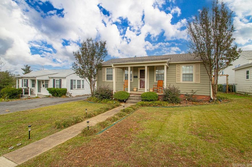 Welcome to this charming Craftsman-style home, built in 1945 and thoughtfully remodeled for modern living. This stunning residence features beautiful quartz countertops, freshly painted interiors, and refinished hardwood floors that enhance its classic character. Recent upgrades include a brand-new roof and a state-of-the-art HVAC system, ensuring comfort year-round.  Enjoy the convenience of a spacious 2-car garage and the privacy of a fully fenced yard. Relax on the covered front porch or entertain on the back deck—perfect for outdoor gatherings. This rare find is move-in ready, with a refrigerator, washer, and dryer included for your convenience. Located within walking distance to Baker Park, this home offers both tranquility and accessibility. UNDER CONTRACT BEFORE LISTED