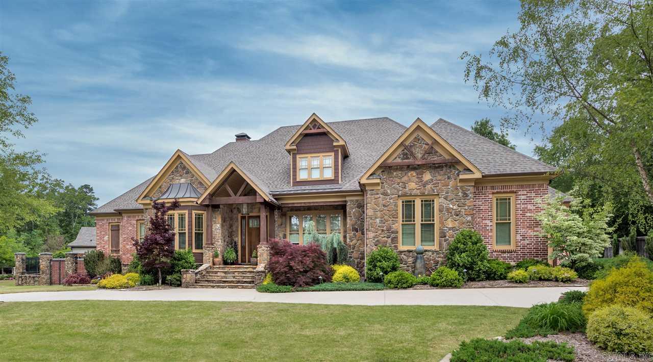 Enter this stately, custom built home in Chenal Valley's Deauville neighborhood to an open floor plan which is the heart of the home. Carl Henson built this home to captivate your attention with beautiful 5" white oak hardwood floors throughout and custom built cabinets. This one level home has a magnificent owners suite with huge closets. Your family will enjoy this gated neighborhood in WLR where you will be minutes from the Promenade. You are across the street from the golf course and cart access.