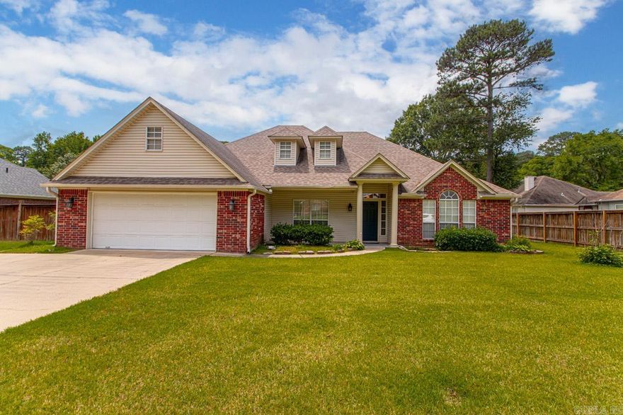 Clean and Neat Home in the Heart of Bryant.... Amenities include: approximately 2565 Square Feet +/-, 4 Bedrooms, 2 Bathrooms, Kitchen/Dining Combo, Living/Dining Combo, Living Room with wood burning fireplace and gas starter, Formal Dining Room, ( Additional Room that could be Office, Separate Living Room, Game Room, etc.. ), Split Bedroom Floorplan,  Primary Bathroom has jetted soaking tub and separate shower, Laundry Room, large pantry, breakfast bar, walk-in closets, 2 car garage, 11' x 12' covered wood deck in back yard, 8' x 16' Metal Storage Building, privacy fenced back yard, nice level yard, Bryant, Schools, ( close and convenient to I-30, schools, churches, area shopping/dining, etc.. ) and much more... A must see...