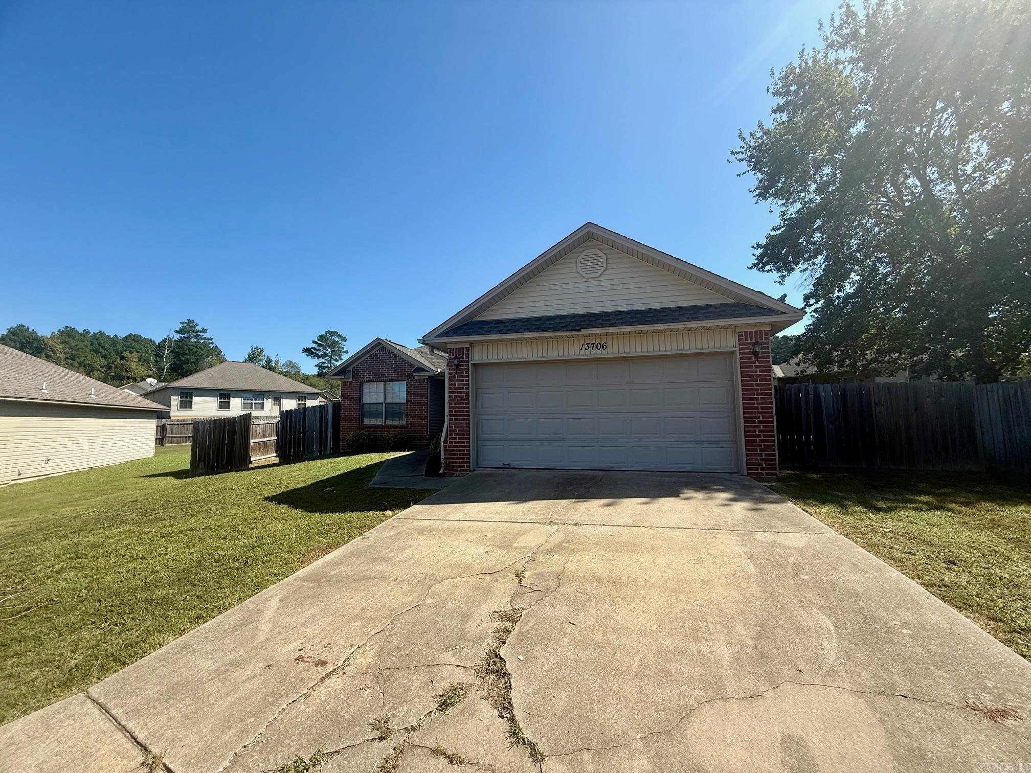Welcome to this charming 3-bedroom, 2-bathroom home located in the desirable area of Alexander, AR. This property boasts a fully fenced yard, providing a secure and private outdoor space for you to enjoy. Nestled in a cul de sac, this home offers a sense of community and minimal traffic. The house also features a spacious 2-car garage, perfect for vehicle storage or a workshop. With its well-designed layout and convenient amenities, this home offers a perfect blend of comfort and functionality. Don't miss out on this opportunity to make this house your home.