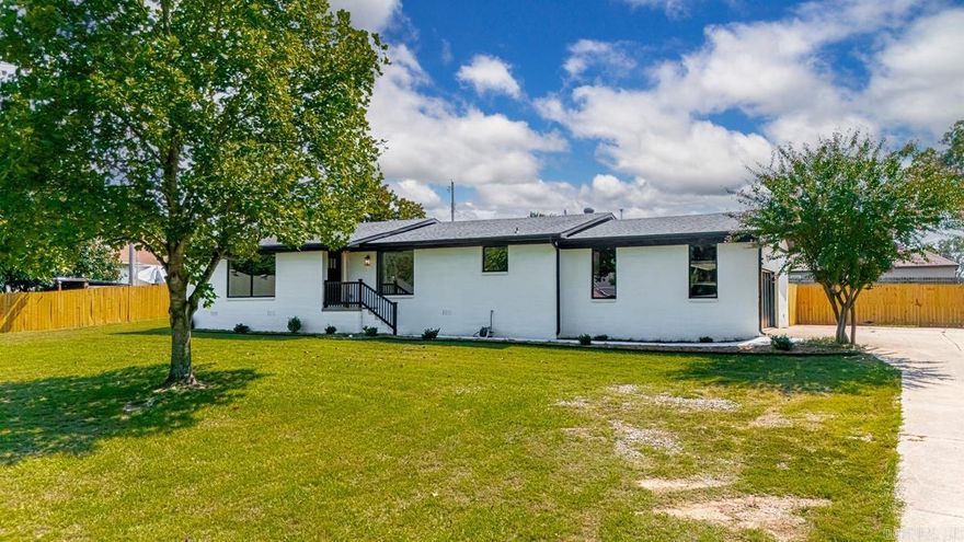 WOW!! Check out this beautiful totally remodeled home that sits on almost an acre in Sherwood!!! Home was taken down to the studs. Almost everything is new in this home! This home features 3 bedrooms and 2 full baths. As you walk through the front door you step in to the spacious living room that has massive windows and a gas fireplace. Leads into the dining area which also has another huge window for tons of natural light. Opens up into the kitchen area with plenty of cabinets and all stainless steel appliances. Two bedrooms towards the back left side of the home with a hallway full bathroom. Primary bedroom towards the right back side of the home with a large walk in closet, primary en-suite with dual sinks plus an extra nook with tons of natural light. There is also an extra sunroom. Large fenced in backyard for your kids or animals or to host all your gatherings. Must see to appreciate. Schedule your showing today!!