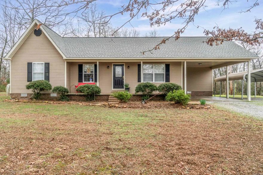 Welcome to peaceful country living in Pleasant Plains, conveniently located between Searcy and Batesville. This charming and cozy home sits on 5.24 acres and offers the privacy and space so many buyers are searching for. Tucked away on a private drive, the property provides a quiet setting where you can enjoy the natural beauty of the land, occasional wildlife passing through, and plenty of room to create your own outdoor oasis. The home has been well cared for and features a roof that is less than a year old, giving added peace of mind for years to come. This home offers 3-bedrooms, 2-bathrooms, spacious kitchen with gorgeous blue cabinets, spacious living area with gas fireplace, covered back patio for relaxing, and so much more! Outside, you’ll find a shop building with power perfect for hobbies, storage, or workspace, along with a storm cellar for extra security during Arkansas storm season.  Properties with acreage, privacy, and convenient access to both Searcy and Batesville are becoming harder to find. If you’ve been dreaming of quiet country living with room to breathe, this property is one you won’t want to miss. Schedule your showing today!