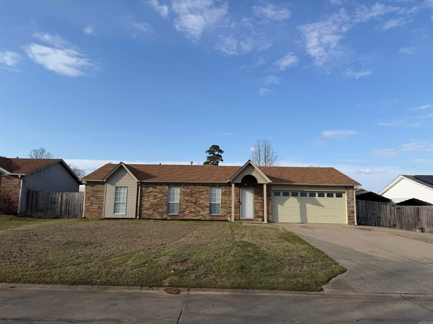 Check out this beautifully renovated 3-bedroom, 2-bath home in the Alexander/Bryant area! Featuring a spacious layout, this move-in ready home has been fully updated with a renovated kitchen and bathrooms, granite countertops throughout, new flooring, and fresh paint. The 2-car garage adds even more convenience to this already comfortable home. Don’t miss your chance to see it—schedule your tour today!