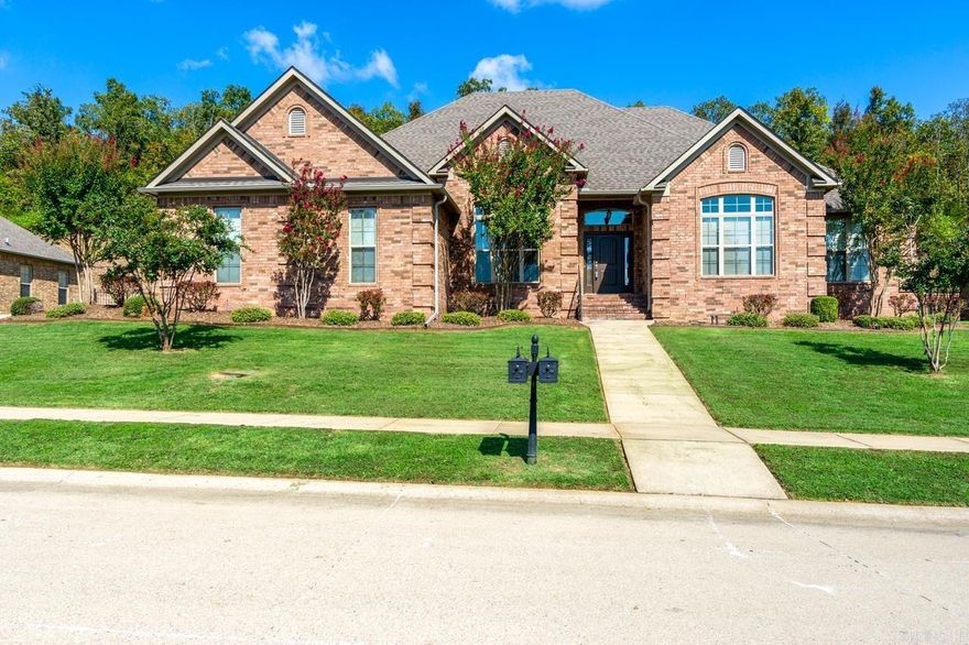 WELL MAINTAINED HOME IN PRISTINE CONDITION located in beautiful Centennial Valley Subdivision. This split bedroom plan consists of four bedrooms and three bathrooms downstairs with a large upstairs bonus room (or fifth bedroom) complete with a bathroom. The kitchen boasts of granite countertops, custom cabinetry, a large pantry with abundant storage and a fireplace in the eat in kitchen  (which could be used as a hearth room).  Exterior features include sprinkler system (front and back), gutters, golf cart garage and covered patio.  Call today to see this beauty!