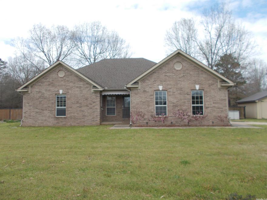 Great county living in beautiful, brick 3BR/2BA home on 4+ acres w/18 x24 shop. Privacy Fenced backyard.  Vaulted living room & trayed ceilings in Primary Bedroom. Ceiling Fans. Updated paint throughout w/bamboo flooring in living areas. New carpet in 2 bedrooms. Kitchen features ss appliances. Patio for outdoor living. Several raised beds for garden enthusiast. Oversized 2 car garage. Nice laundry.  School choice consist of Beebe, Rose Bud or Mt Vernon. Call today to view this home.