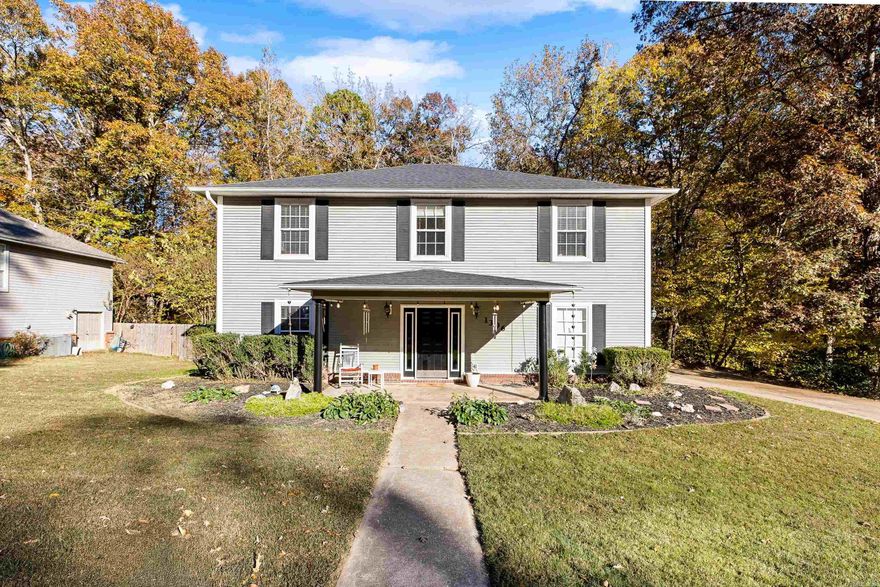 Located in the sought-after Hartford Hills neighborhood, this spacious home offers an ideal layout with five bedrooms all on the same level—perfect for families, home offices, or guests. The main floor features an updated eat-in kitchen with pantry, a separate dining room, walk-in laundry room, powder bath, and a cozy den with a gas brick fireplace and custom built-ins. Upstairs, the oversized primary suite includes a double vanity, walk-in closet, walk-in shower, and soaking tub, with four additional bedrooms and a full bath just down the hall. Enjoy a fully fenced, private backyard that backs up to peaceful green space, plus the benefit of a roof less than three years old. The home sits just two doors down from the neighborhood park, playground, and walking trail—a rare find in this area. Come see why this one checks all the boxes. See agent remarks.