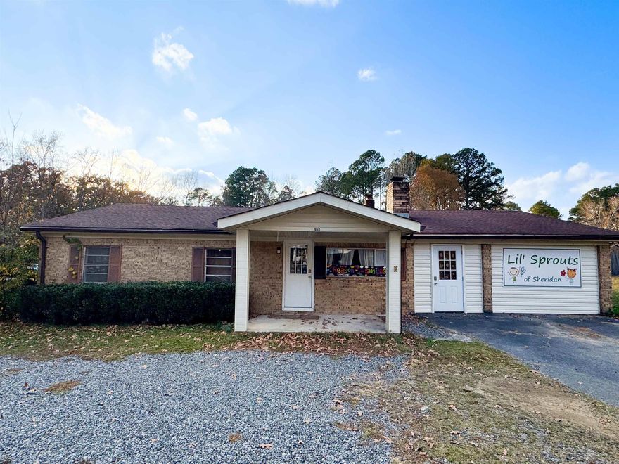 Opportunity awaits with this property! Previously a daycare, this space would be perfect for your next business venture! Property was completely remodeled in 2023. New plumbing, updated electrical, HVAC, hot water heater, sheetrock, flooring, and more. Property sits on one acre of land so there's plenty of room to expand! Large outside storage building and storm shelter. Property could easily become a residential property again too. Additional water meter on property if buyer wanted to build another structure.