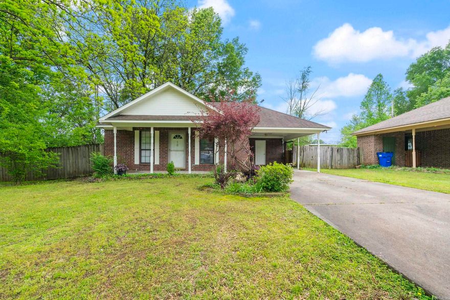 New Roof June 2024. Cute and Affordable Move in Ready Home centrally located in Greenbrier. This 3 bed 1 bath home features and updated bathroom, vinyl plank floors (no carpet), spacious living room and kitchen. Newer appliances throughout including a fridge that will stay. HVAC replaced in Aug 2023 and newer HWH. Fully fenced backyard is the largest yard in the neighborhood so there is plenty of room for outside activities. Storage building convey and also be sure to look for the pear and plum tree too.  This home is close to Matthews Park and will qualify for multiple financing programs with a lender of your choice.