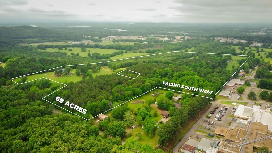 Endless opportunities for this 69 acre parcel in the heart of Clarksville! Located 5 minutes from the interstate, .5 mile from the airport, and adjacent to the hospital this property is the PERFECT location for a multi-family development or to build your dream home with breath taking views! Don't miss out on this one!