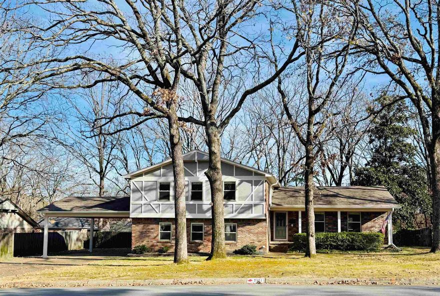 Located in desirable Pleasant Valley, this updated 3,298 sq ft home with 4 BR / 3 BA offers exceptional versatility and comfort with multiple living spaces.  The inviting living room flows seamlessly into an updated kitchen featuring stainless steel appliances, granite countertops, an island, and a breakfast area, plus a dining room with built-in cabinets and glass doors. The family room with a gas fireplace offers a cozy retreat, while the large game room provides endless possibilities for recreation, work, or entertaining guests.  Recent updates include new LVP flooring, carpet, fresh paint, gutters with screens, and an updated primary bathroom. Enjoy outdoor living with a patio and deck that overlooks a flat, landscaped, and fenced backyard with a sprinkler system. The double carport extra with extra parking. This home is just a short walk to one of the neighborhood pools and parks.  See agent remarks.