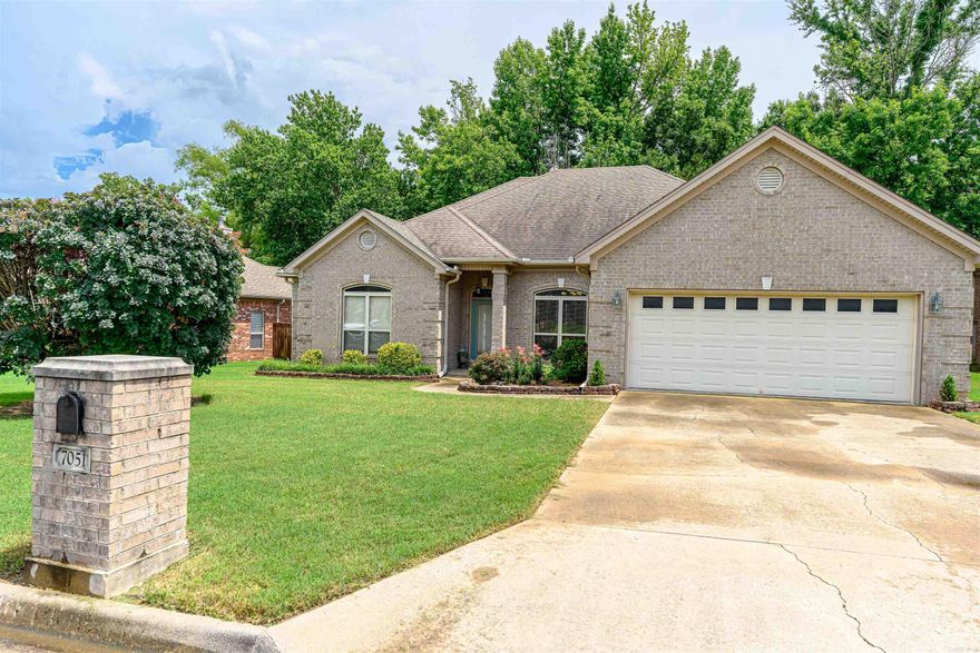 Perfectly maintained all-brick home in Gap Creek! This beautiful 4-bed, 2.5-bath home offers exceptional curb appeal with meticulous landscaping and a colorful display of blooms welcoming you at the front entrance.  Step inside to a spacious great room featuring soaring ceilings, abundant natural light, and a cozy gas fireplace—the perfect gathering space for family and guests. The dining room, generous eat-in kitchen, and additional bar seating ensure plenty of room for entertaining and everyday meals.  The well-appointed kitchen is equipped with SS appliances, a gas range, ample cabinetry, and abundant workspace. A convenient powder room adds functionality for guests.  The primary suite is a private retreat, showcasing tray ceilings, access to the rear deck, and a spacious ensuite bath complete with dual vanities, a private water closet, and an oversized walk-in closet. Three additional bedrooms are generously sized and can comfortably accommodate queen-sized furnishings.  Outdoor living is equally impressive with an oversized deck for entertaining or relaxing. The privacy-fenced backyard provides a secluded setting, and a utility shed offers extra storage space.  Move-in ready!